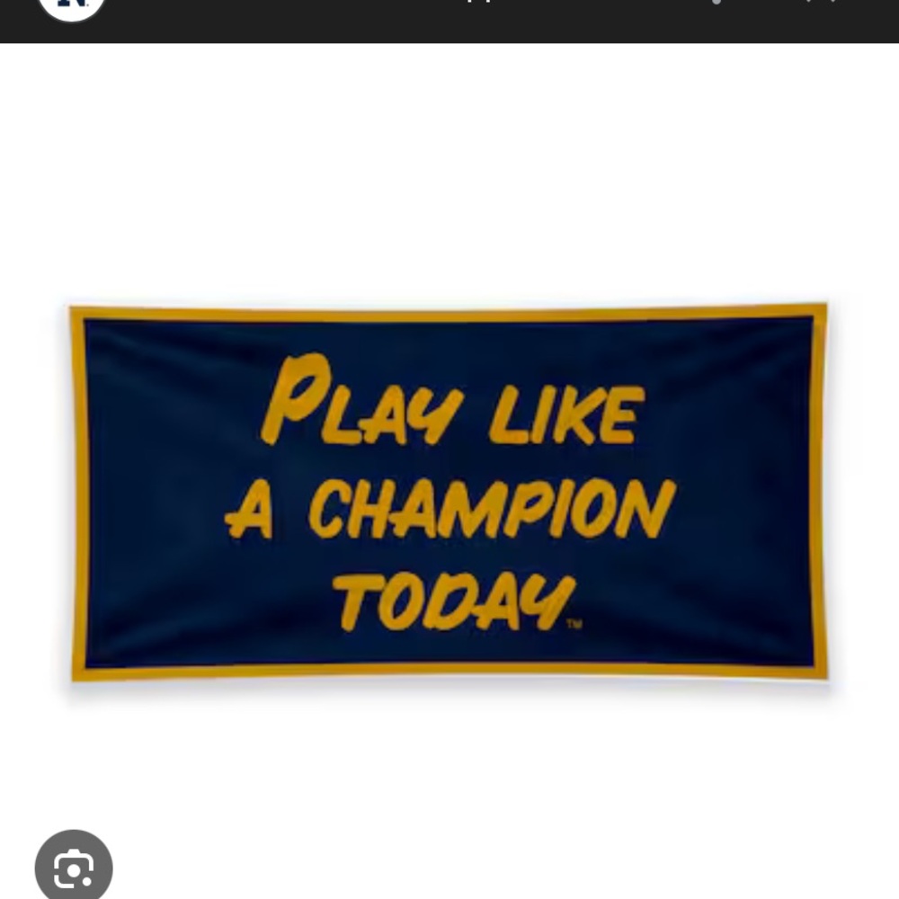 Navy and Gold Pennant